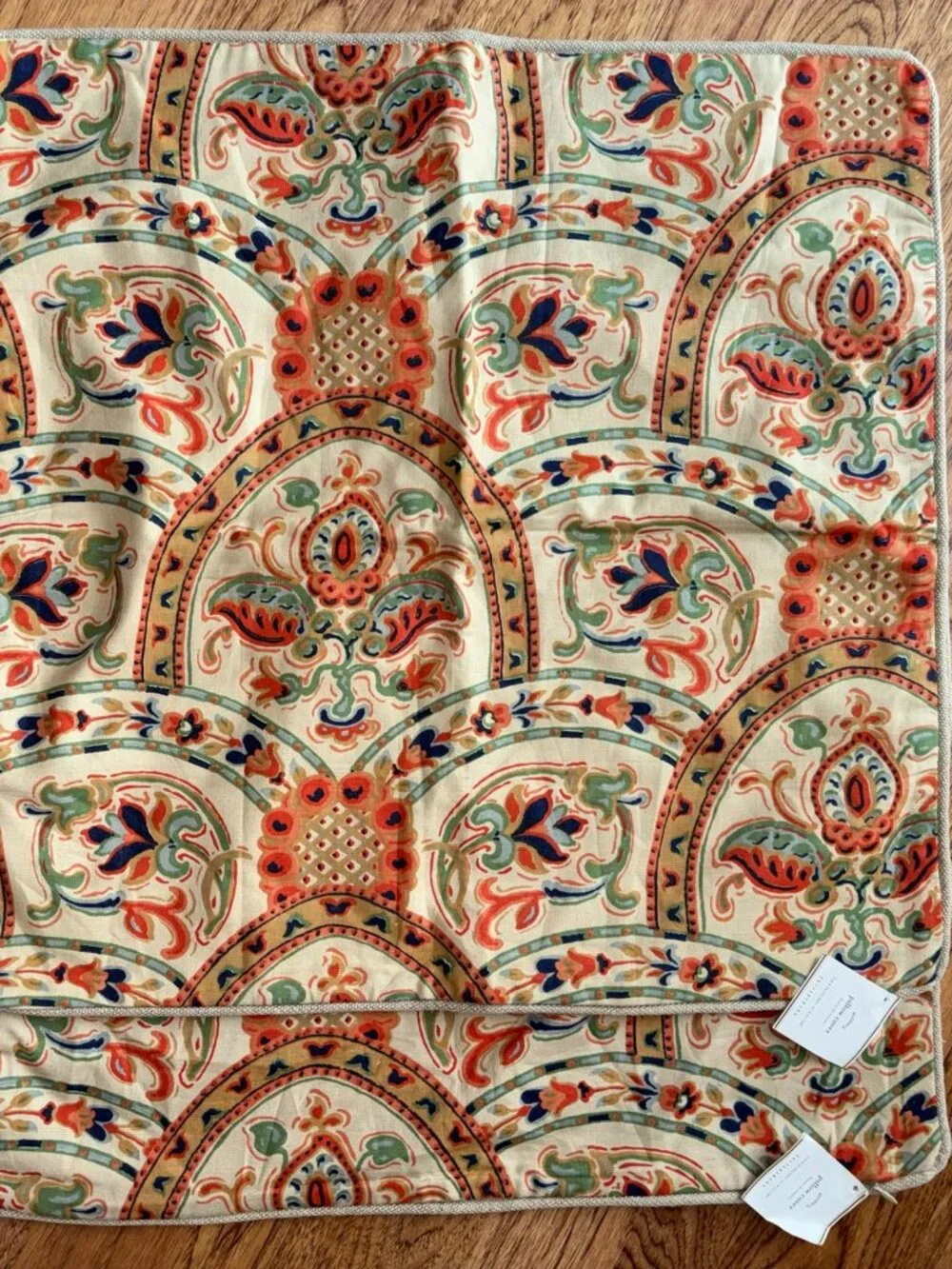NWT 2 Pottery Barn HARLAND Accent Throw Pillow Covers Paisley Floral Medallion